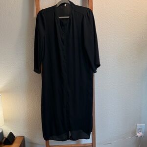 SOYACONCEPT DENMARK black, long, sheer duster